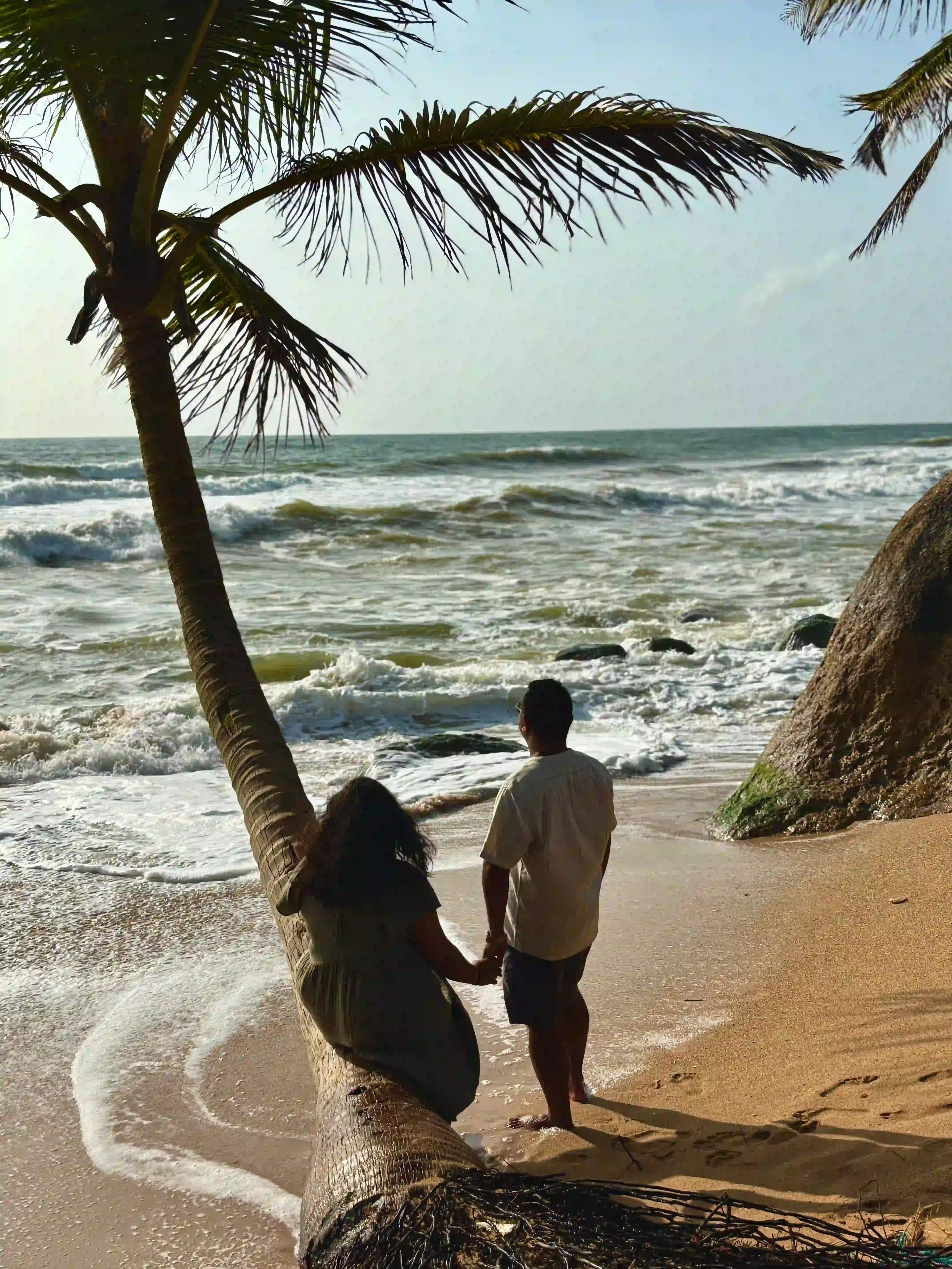 Couple enjoying holiday
